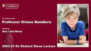 202324 Stone Lecture  Interview with Professor Oriana Bandiera [upl. by Kurzawa241]