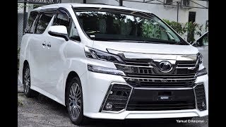 TOYOTA VELLFIRE 25cc ZG YEAR 2015  For Sale Unregister [upl. by Struve]