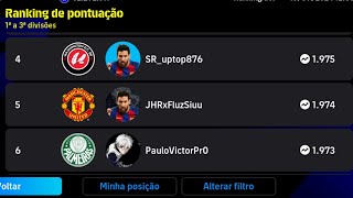 RUMO AO TOP 10 no EFOOTBALL MOBILE [upl. by Egroeg]