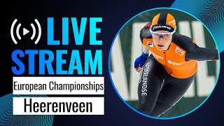 LIVE  European Championships session  Heerenveen 2024  SpeedSkating [upl. by Hluchy]