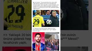 Sizce Messi ne yapmalı 🤔 schmelzer mourinho mesutözil messi [upl. by Waneta246]