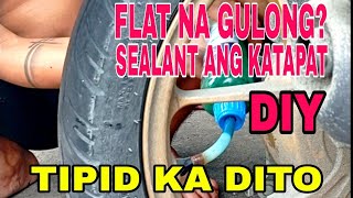 PROBLEMA SA FLAT ITO NA ANG SOLUTION  SEALANT ANG SAGOT SA FLAT NA GULONG  DIY  Gawin mo ito [upl. by Nwahsirhc46]