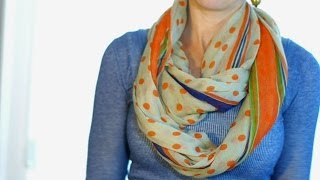 5 Easy Ways To Wear A Scarf [upl. by O'Donoghue]