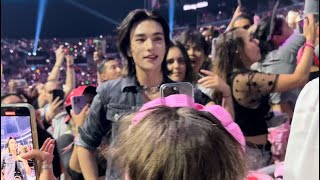 Hyunjin in the crowd during “Topline” at KCON LA 2023 [upl. by Steffi]