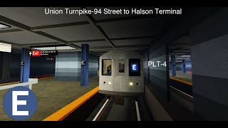 ROBLOX PTA Subway Operating a PLT4 E Train via 5th Av ExpressGarcia Av Local [upl. by Dlorag]