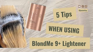 How to use Blondme 9 Lightener 5 Quick Tips Part 2 [upl. by Adnahsar]