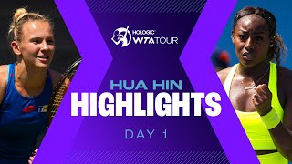 Siniakova in action Parks amp Siegemund clash on Day 1 at Hua Hin 2024  WTA Match Highlights [upl. by Annol]