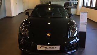 Porsche Cayman 981 Black Edition  Walkaround and [upl. by Acinomal501]