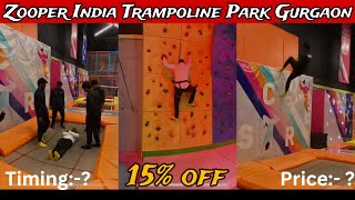 Delhi best Trampoline Park  zooper India 15 off 🤫 [upl. by Kensell904]