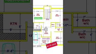 3236 House plan with car parking [upl. by Airrat]