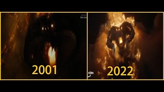 Rings of Power amp LOTR Balrog Comparison  2001 vs 2022 [upl. by Ellerd]