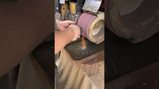 Farrier makes Horse Shoe 🐴 Horse Shoeing 🐎 Blacksmith works at Grinder [upl. by Cyrie162]