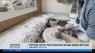 See inside a local artists studio ahead of Ann Arbor Art Fair [upl. by Ardnasella]