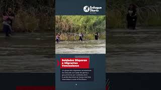 Soldados de Texas Disparan a Migrantes Venezolanos en la Frontera [upl. by Anilahs]