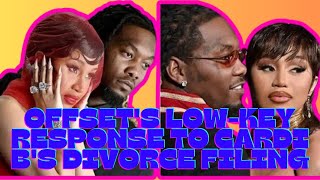 Cardi Bs estranged husband Offset has surprisingly low key response to divorce filing despite her [upl. by Carce293]