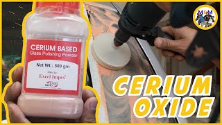 Using Cerium Oxide To Remove Scratches amp Water Marks From Car Windshield  EFFECTIVE OR NOT🤷 [upl. by Tris]