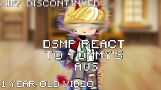 DSMP react to Tommys aus  made this a year ago  discontinued and unfinished reaction  DSMP [upl. by Michigan]