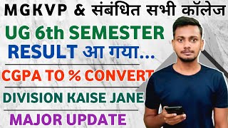 UG 6th Semester Result Out  MGKVP BA BSc BCom Result Declared 2024  MGKVP Result 2024 [upl. by Letsou796]