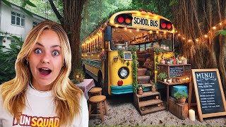 BUILDING a SECRET ROOM in a SCHOOL BUS [upl. by Nivanod]