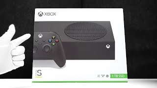 The New Xbox Console Unboxing Series S Carbon Black  Gameplay [upl. by Ojyma292]