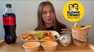 ASMR Eating Guzman Y Gomez GYG Mukbang  Cali Burrito Nachos amp Fries [upl. by Maker]