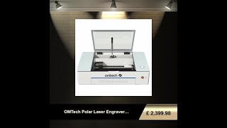 OMTech Polar Laser Engraver Cutter Lightburn Compatible Desktop 50W CO2 Laser Engraving Cutting [upl. by Rimaa2]