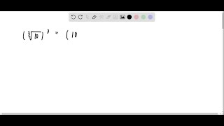 Rewrite radical in exponential form then simplify Write the answer in simplest or radical form… [upl. by Buford]