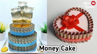 Money Cake Tutorial  Cara Membuat Money Cake [upl. by Elleuqar107]