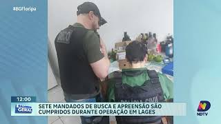 Operação do GAECO cumpre sete mandados de busca em Lages [upl. by Marcela]