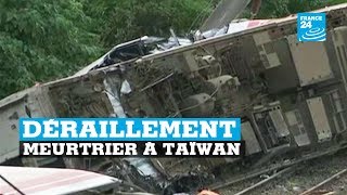 Taïwan déraillement meurtrier [upl. by Demmy632]