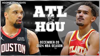 Atlanta Hawks vs Houston Rockets Full Game Highlights  Dec 20  2024 NBA Season [upl. by Evilc665]