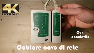 Cablaggio Cavo di rete Fai da te con cacciavite [upl. by Oglesby]