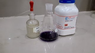 Preparation of Starch 1 indicator solution for titration [upl. by Bickart]