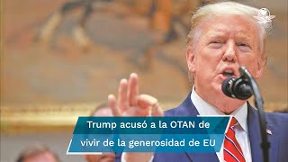 Donald Trump dice que amenazó con no defender a aliados de la OTAN de Rusia si no pagaban [upl. by Arimak]