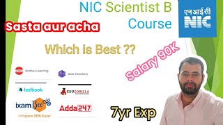 NIC Scientific B Course  Which is best Course 🧐 [upl. by Armington122]