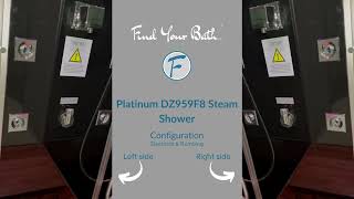 Platinum DZ959F8 Steam Shower black or white [upl. by Cherin]