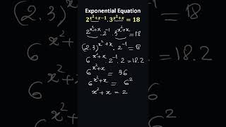 Exponential Equation 2 maths mathematics math algebra [upl. by Aerol]