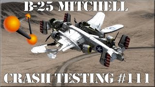 BeamNG Drive B25 Mitchell WWII Bomber Crash Testing 111  Insanegaz [upl. by Ellivro]