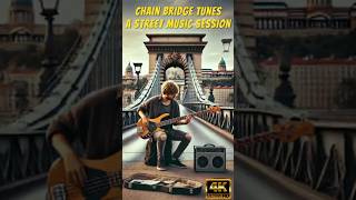 Guitarist ROCKS Out on Széchenyi Chain Bridge in 4K [upl. by Walker]