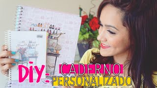 Como fazer um caderno personalizado ♥ capa e folhas [upl. by Hamlin]