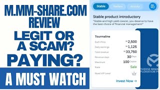 Mmmsharecom Review Is Multiverse Mining investment platform LEGIT or SCAM A MUST WATCH [upl. by Paulie]