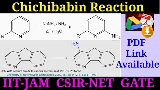 Chichibabin reaction mechanism amp Application IIT JEE UG NEET IIT JAM TIFR UGC CSIR NET [upl. by Minerva770]