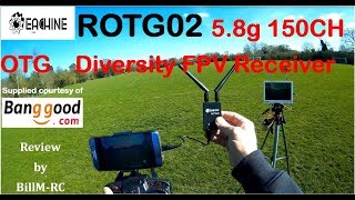 ROTG02 58g 150 Ch OTG Diversity Receiver review [upl. by Aninat855]