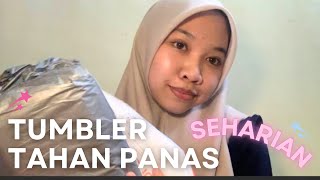 Unboxing tumbler yang katanya tahan panas seharian  Tumbler Tyeso  Shopee Haul [upl. by Anola]