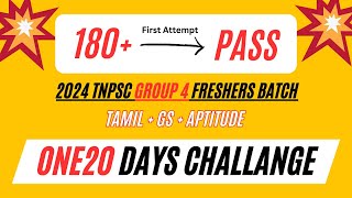 2024 Tnpsc Group 4 One20 Days Challange Batch  Study Material  Video Class  PdfOnline Test [upl. by Schmitt561]