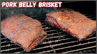 Pellet Grill Pork Belly Brisket [upl. by Klara]