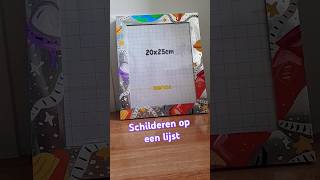 Schilderen op een zilveren lijst in een ruimte thema painting [upl. by Lucretia]