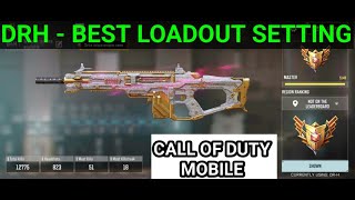 DRH  Best Loadout Setting Call Of Duty Mobile  Best Gunsmith DRH gun codm callofduty codm [upl. by Blackington419]