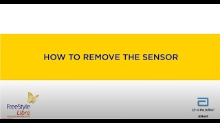 How to remove the FreeStyle Libre sensor [upl. by Assil]