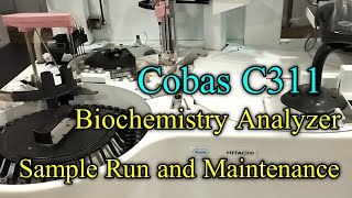 Cobas C311 biochemistry analyzer How to maintenance machine and test runbiochemistry [upl. by Zillah336]